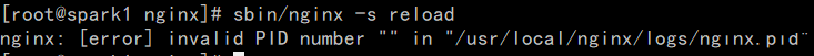 nginx执行sbin/nginx -s reload命令出错了怎么办