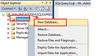 SQL Server 创建数据库