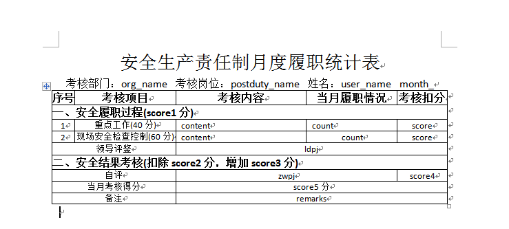 java使用freemarker模板导出word，合并单元格，单元格内换行