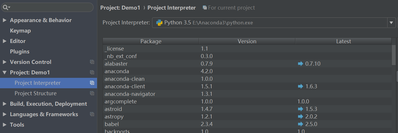 pycharm切换当前项目python版本方法