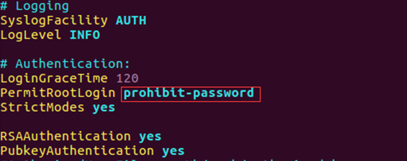PermitRootLogin
