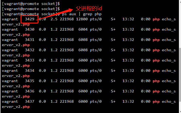  PHPSocket编程之多进程的回声服务器