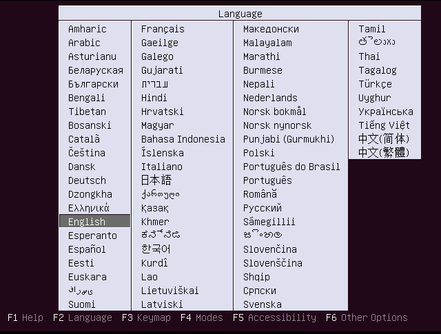  ubuntu-Server安装