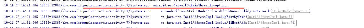 android.os.NetworkOnMainThreadException
