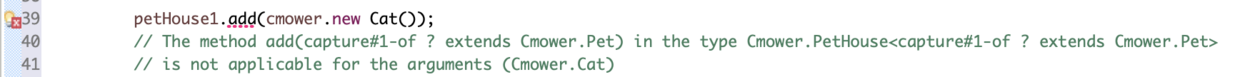 Java泛型的重要目的：别让猫别站在狗队里