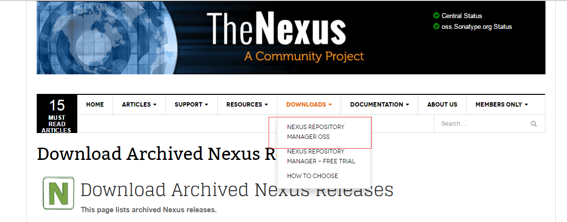 linux中maven私服nexus的配置