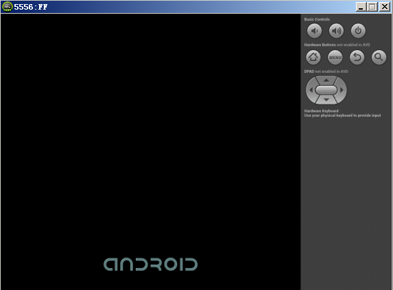 Android4.3模拟器界面中右侧菜单按钮无法使用问题解决办法