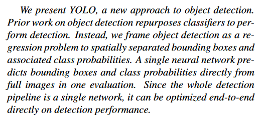 【YOLO学习笔记】之YOLO v1 论文笔记1（超详细：翻译+理解）