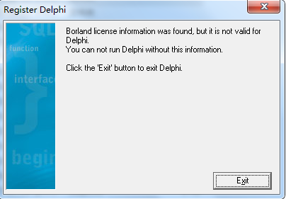 关于win7 下delphi7出现重新注册，无法打开的故障解决办法