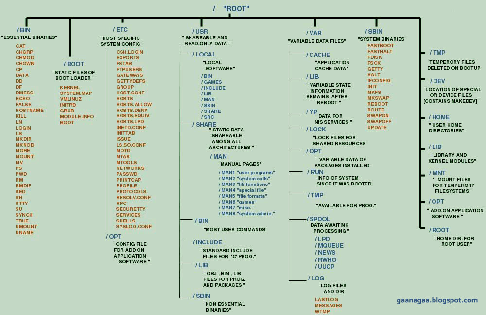 linux 目录结构