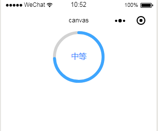 微信小程序利用canvas绘制一个动画百分比圆圈