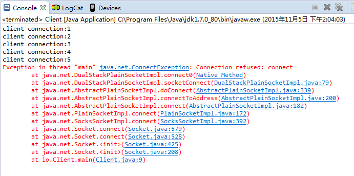 java socket编程中backlog的含义