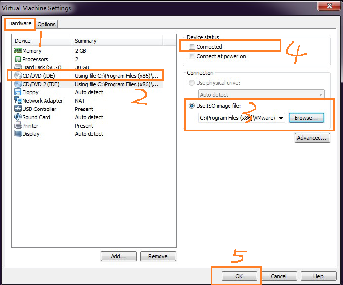 VMware，win7与linux centos6.4文件互传，linux下挂载windows共享文件夹，vmware tools安装方法