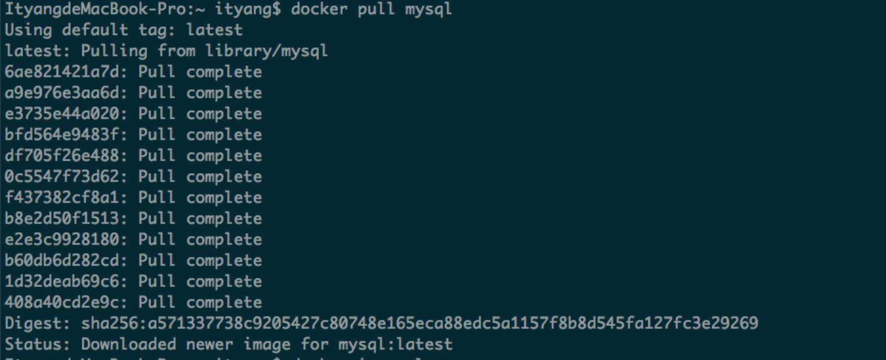 mac下使用docker安装mysql