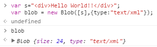 [HTML5] Blob对象