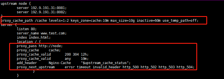nginx代理缓存
