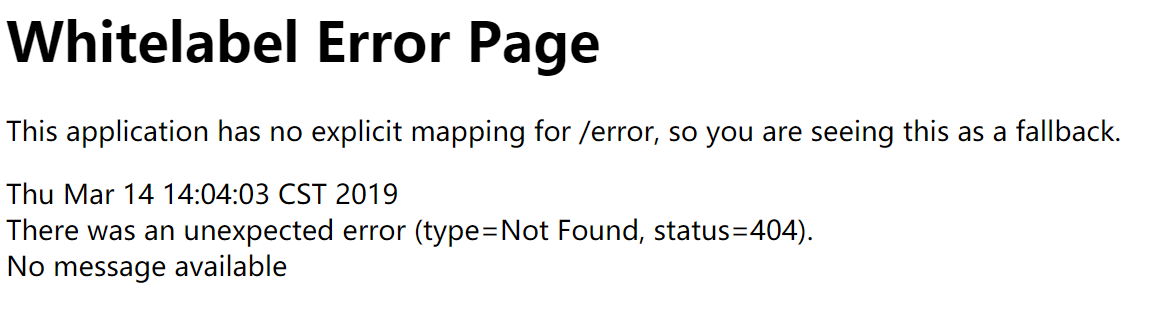 springboot启动正常，但出现404错误，导致无法访问