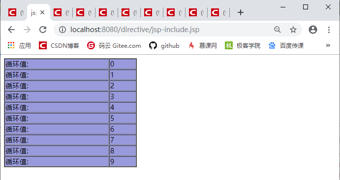 JSP的include指令实战