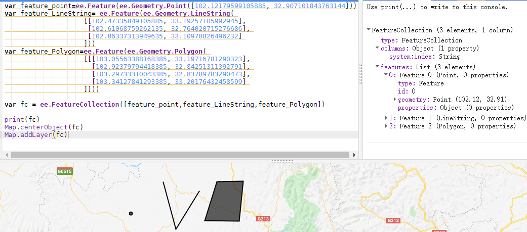 Google Earth Engine（gee）中的FeatureCollection