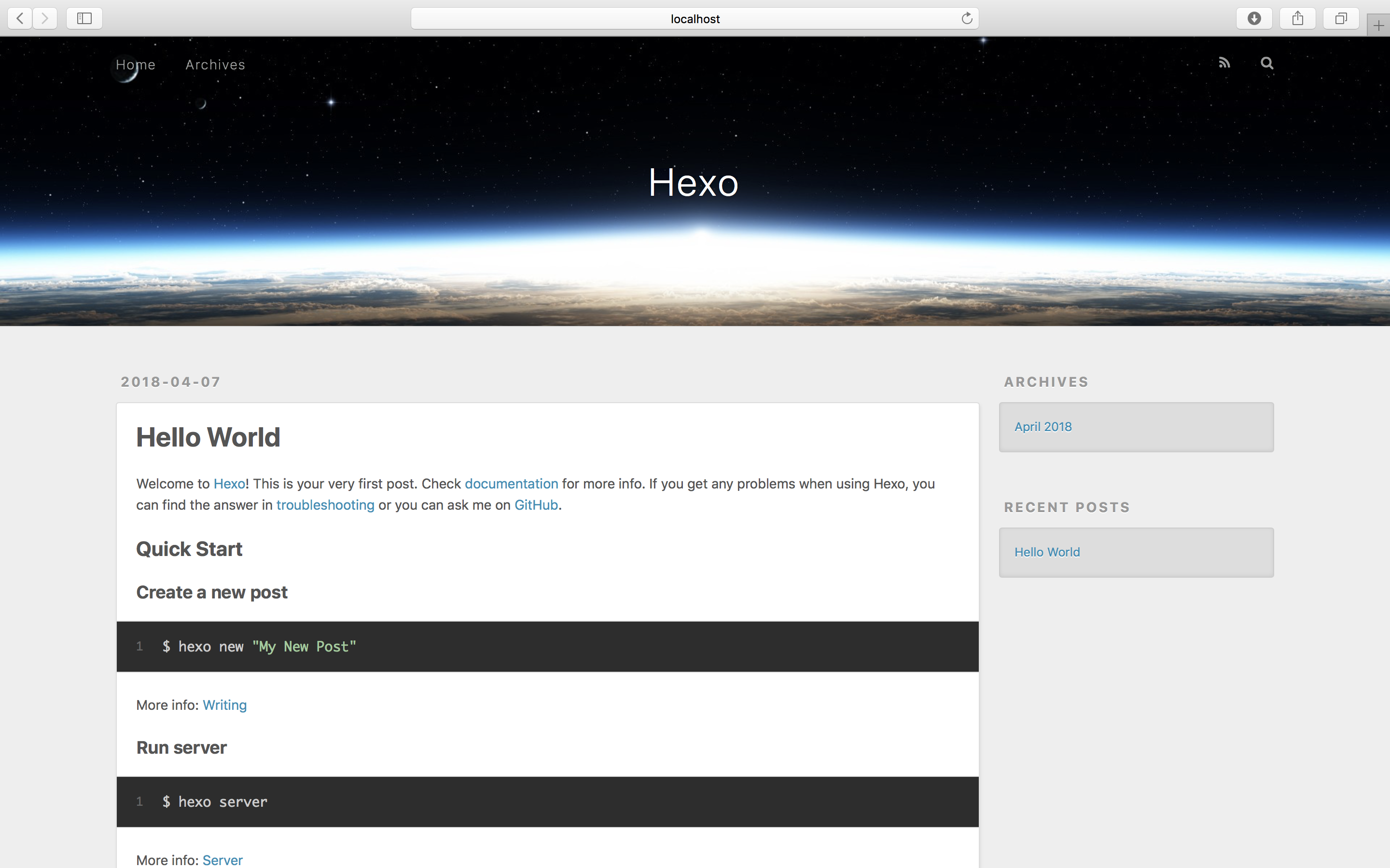 Mac 上搭建基于 Hexo + GitHub 个人博客