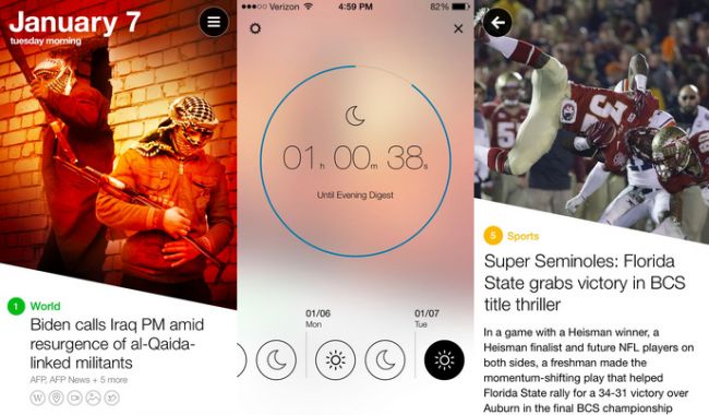 雅虎推出适用于iPhone的Slick News Digest应用程序