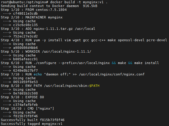 Dockerfile指令