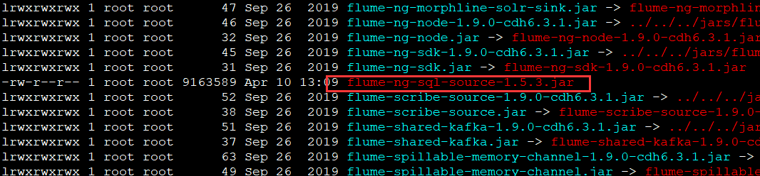 【Flume】Unable to load source type: org.keedio.flume.source.SQLSource