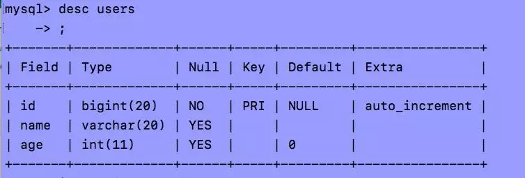 golang mysql 基本操作