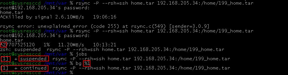 linux scp 断点续传 rsync 命令简介