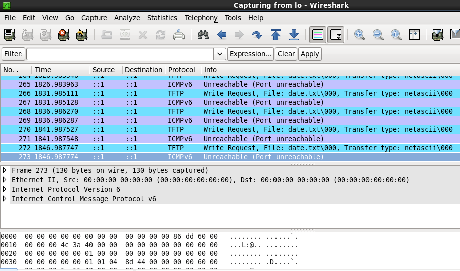 linux tftp上传文件失败的原因