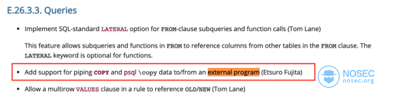 PostgreSQL（从版本9.3至11.2）任意命令执行漏洞 cve-2019-9193