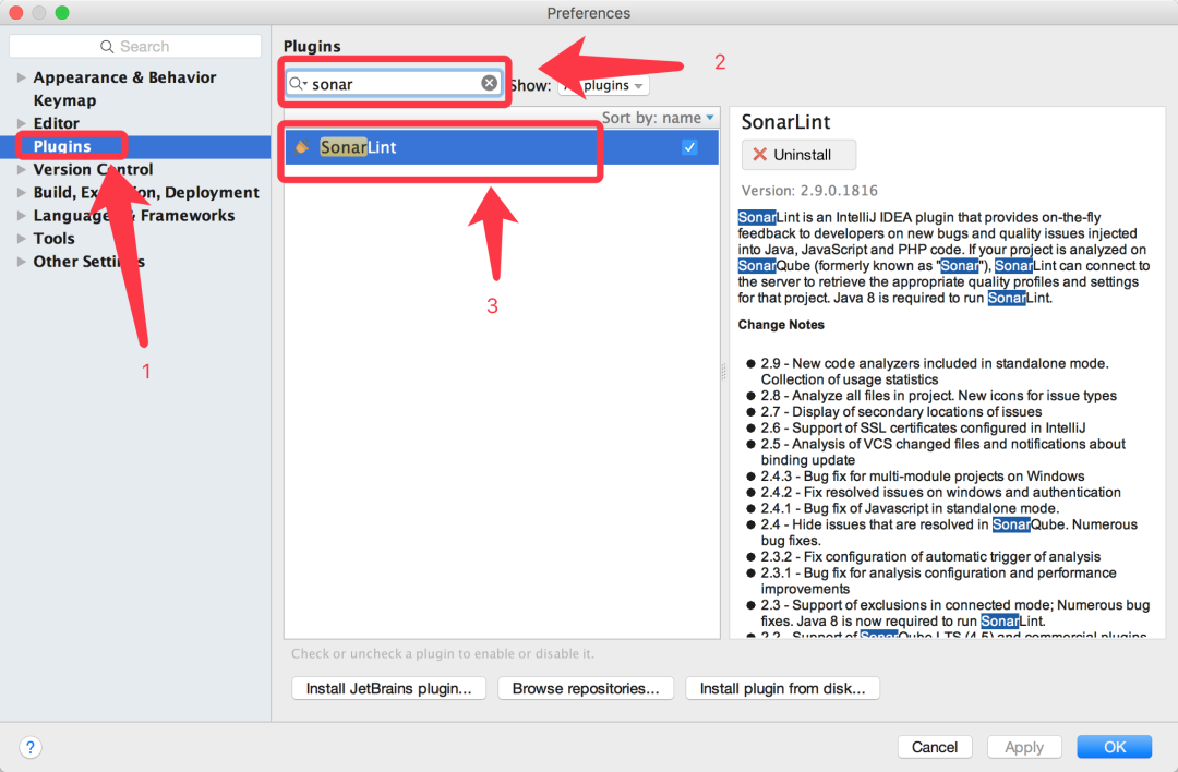 IDEA 集成 SonarLint 检查代码 Bugs