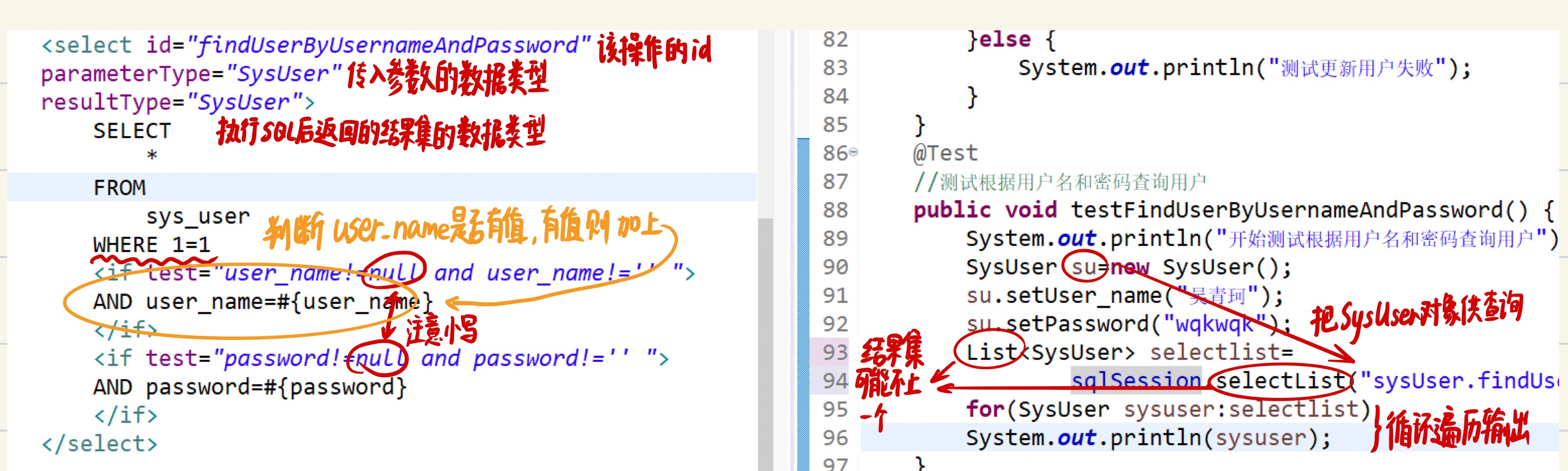 mybatis里实现动态SQL