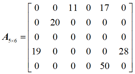 数据结构--稀疏矩阵常用的三种压缩存储（顺序、行单链表、十字链表）