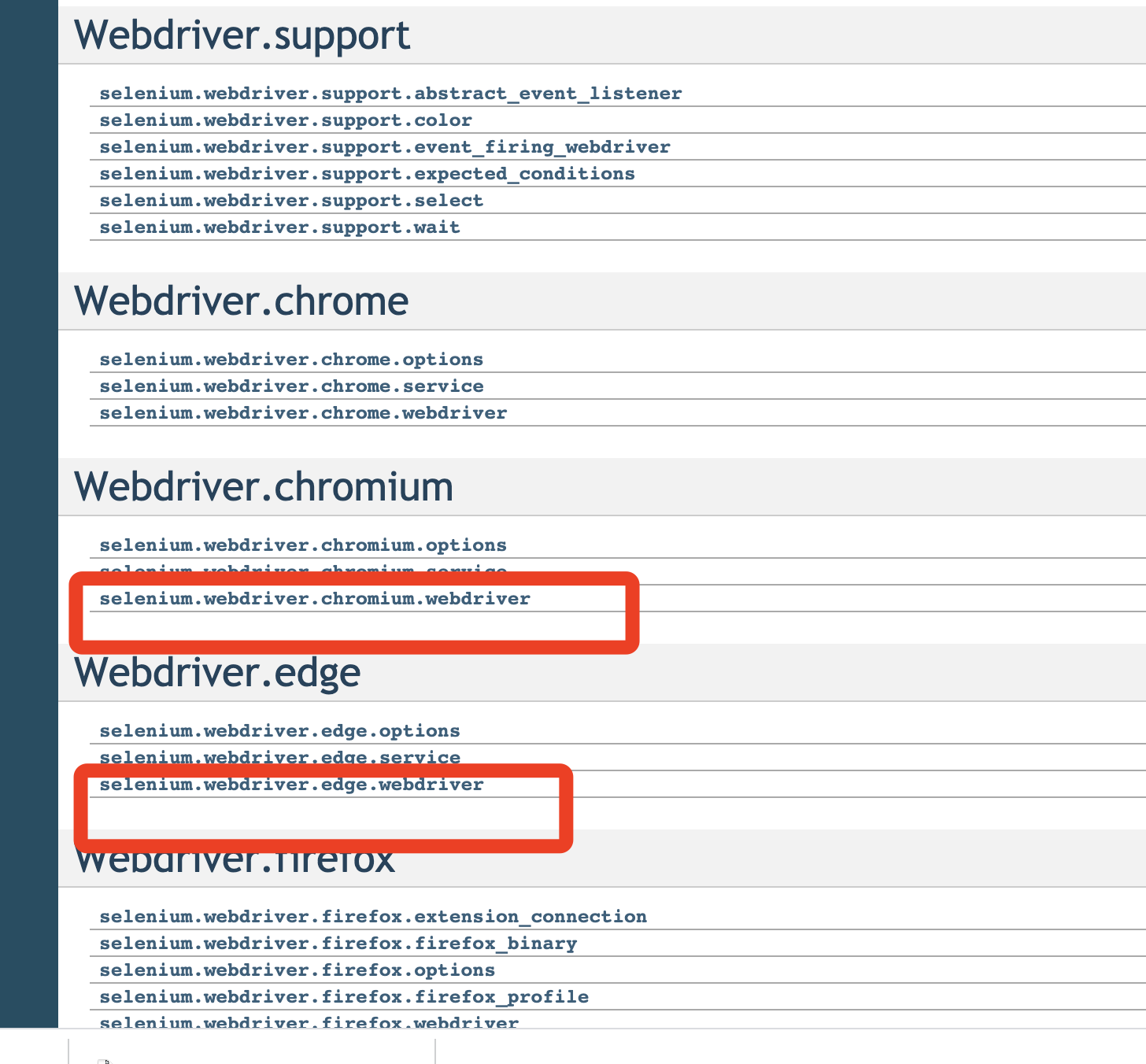 Selenium + WebDriver 各浏览器驱动下载地址