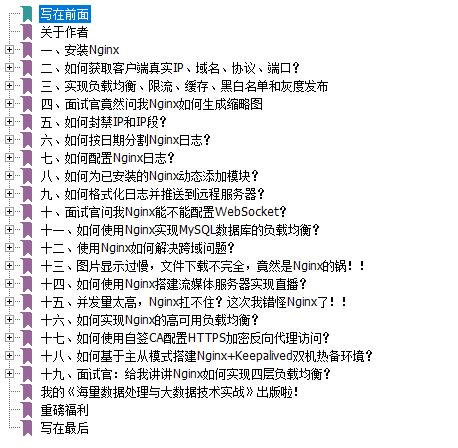 【Nginx】冰河又一本超硬核Nginx PDF教程免费开源！！