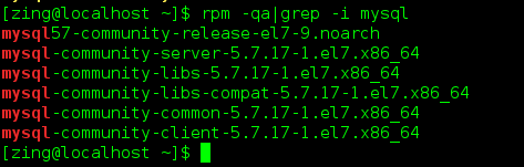 CentOs7 安装卸载MySQL