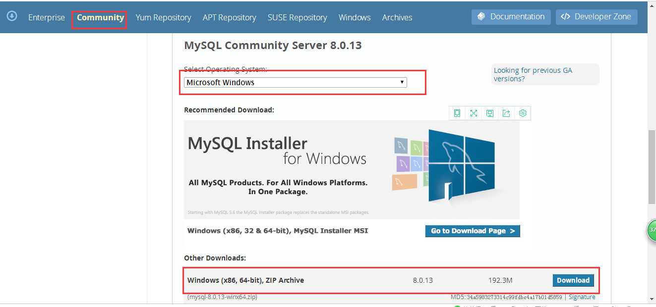 mysql-8.0.13-winx64的一次安装