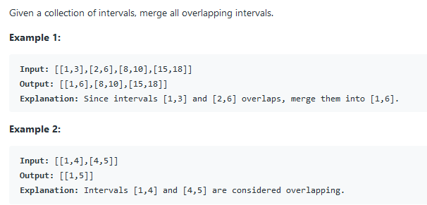 【LeetCode Top 100】56. Merge Intervals【Medium】【JAVA】