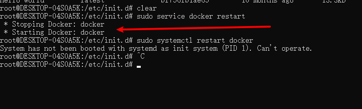 关于 Windows 子系统 WSL ubuntu18.04 无法使用 sudo systemctl restart docker