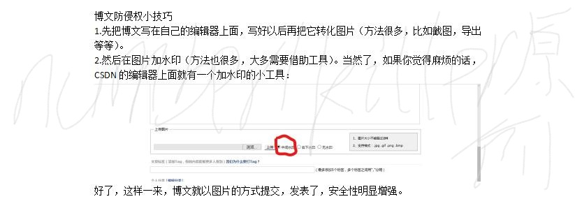 博文防侵权小技巧