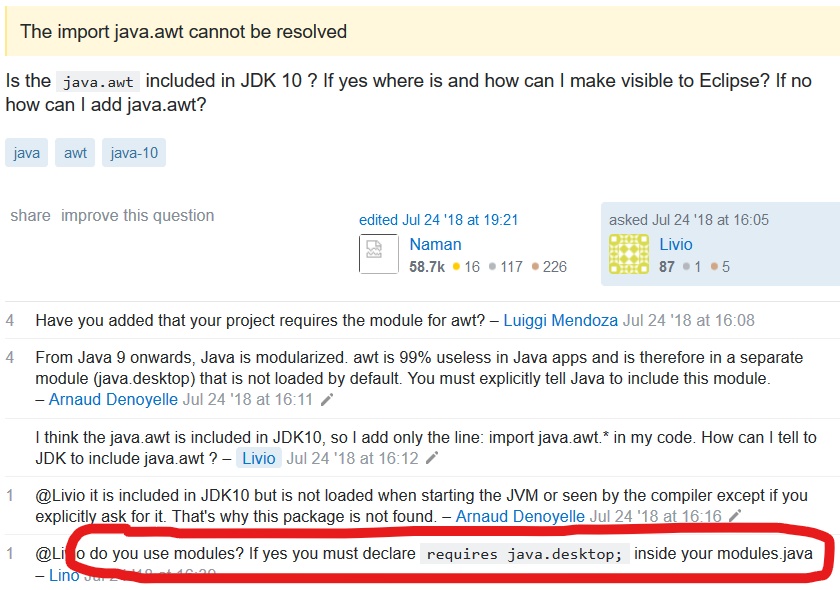 解决The package java.awt is not accessible