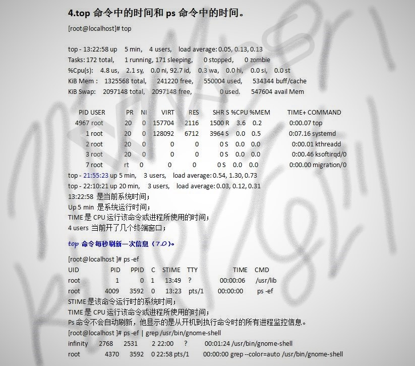 top和ps取长补短续篇之进程时间实例对比