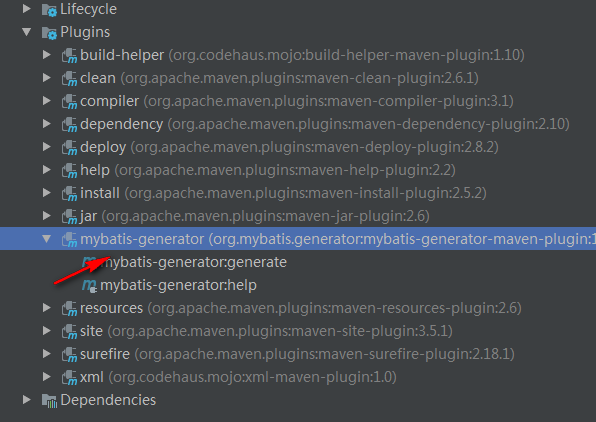 maven插件配置支持mybatis逆向数据库表生成mapper等文件