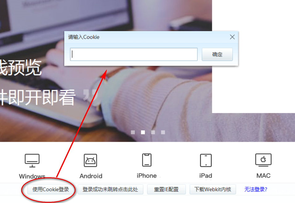 pandownload使用cookie登录