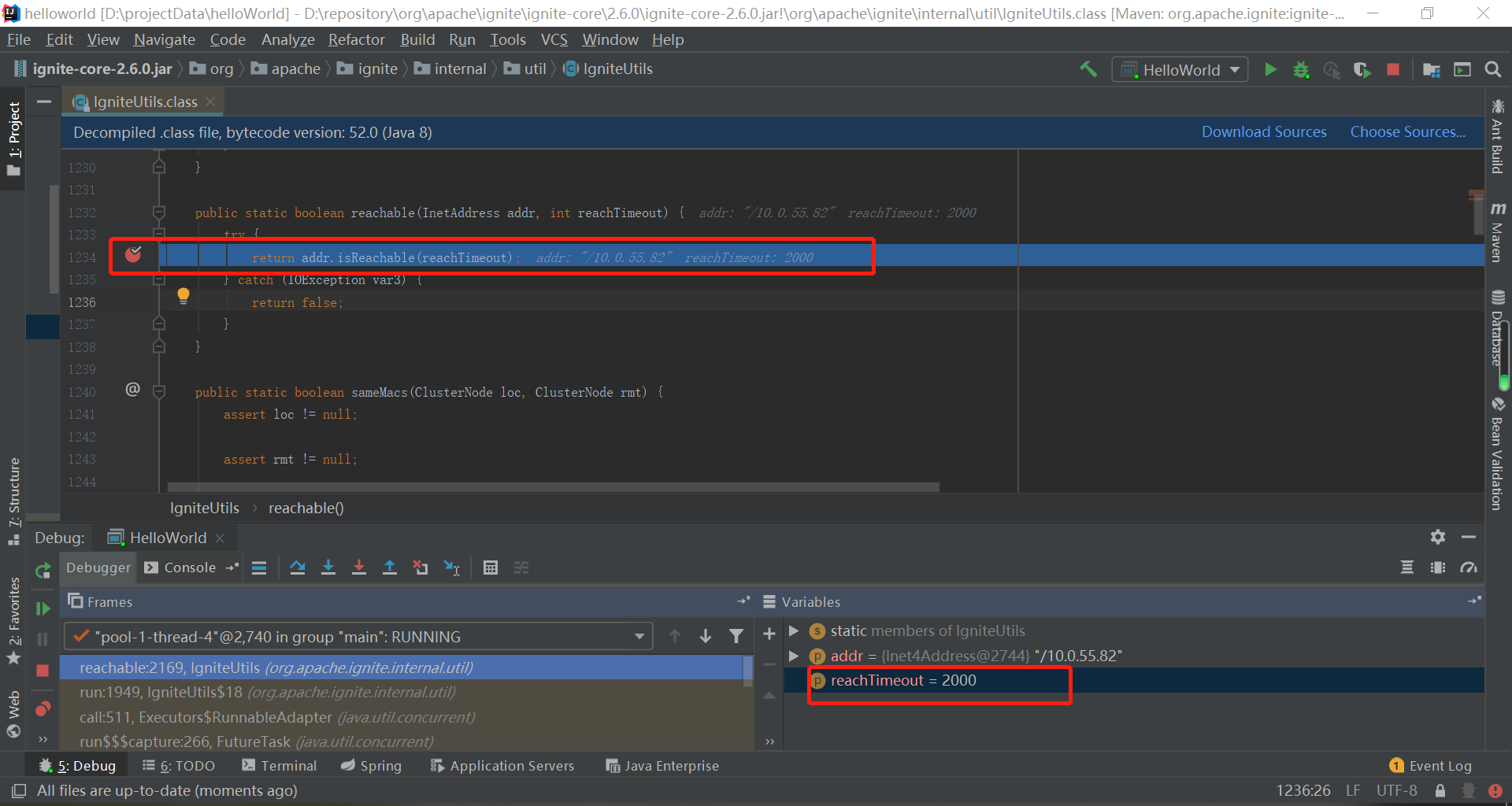 Ignite(五)-报错class org.apache.ignite.IgniteCheckedException: No network addresses found-解决方法