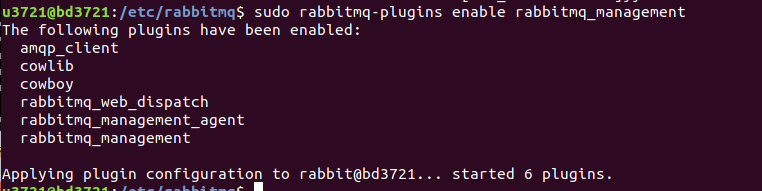 Ubuntu18.04安装RabbitMQ