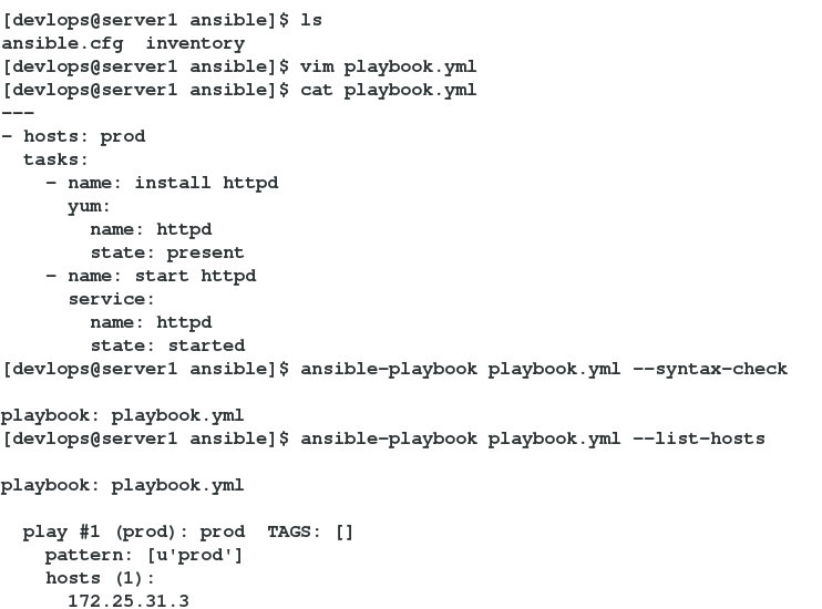 ansible自动化运维之playbook