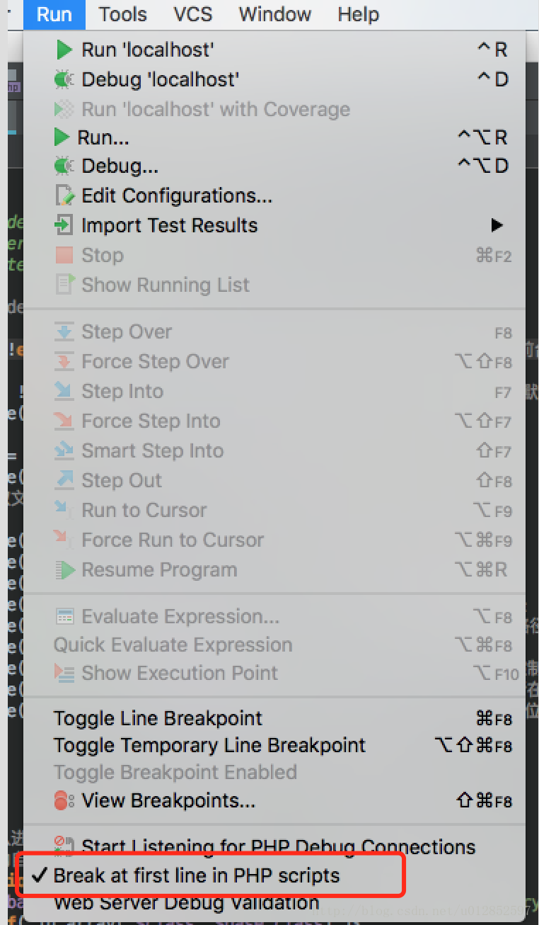 phpstorm 断点调试总是从index.php的第一行开始