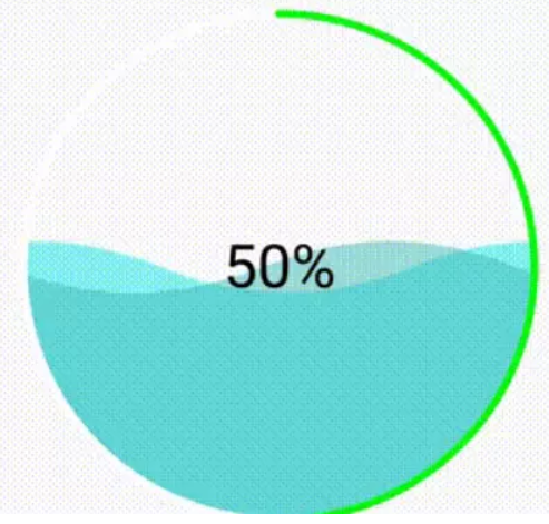 贝塞尔曲线（Bezier）之水波纹的手机充电动画效果（一）